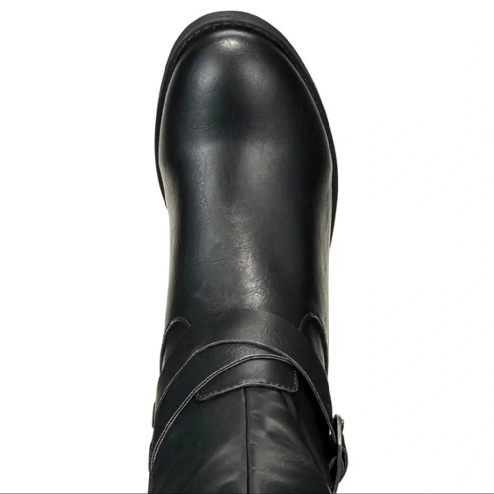 New Style & Co Madixe Riding Boots Black​
